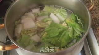 羊肉片小白菜汤的做法步骤：4