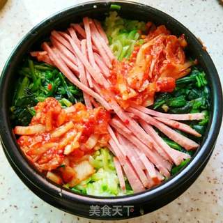 家常石锅拌饭的做法步骤:6