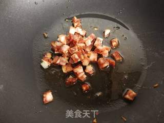 腊肠秋葵炒饭的做法步骤：4