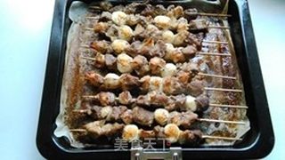 鱼丸羊肉烤串的做法步骤:7