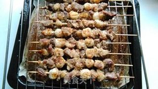 鱼丸羊肉烤串的做法步骤:8