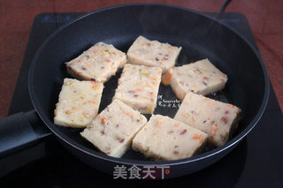 粤式新年早茶,广式鲜虾萝卜糕的做法步骤:15