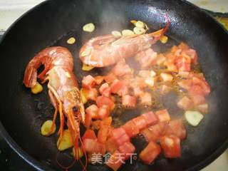 红虾意面的做法步骤:10
