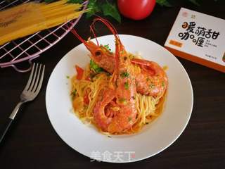 红虾意面的做法步骤:17