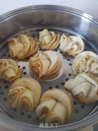 红糖麻酱花卷的做法步骤:8