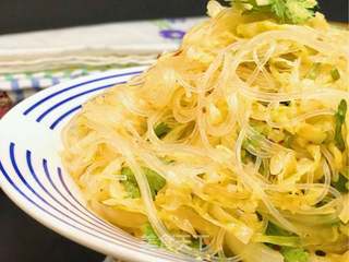 凉拌粉丝包菜丝的做法步骤:15