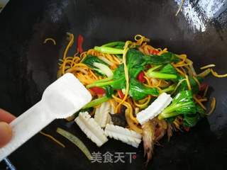 海鲜炒面的做法步骤:10