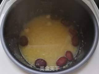 红枣莲子黄金粥的做法步骤:7