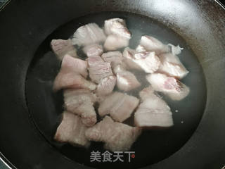 草菇烧肉的做法步骤:4
