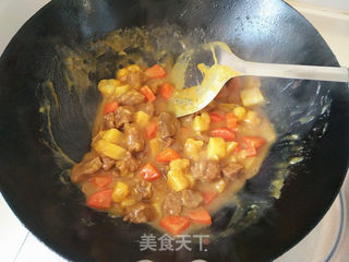 椰汁咖喱牛肉饭的做法步骤：10