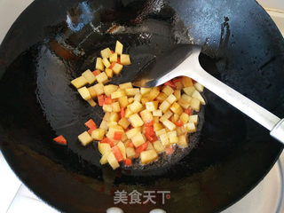 维尼熊咖喱海鲜饭的做法步骤:6