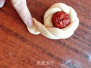 早日发财花样馒头的做法步骤:6