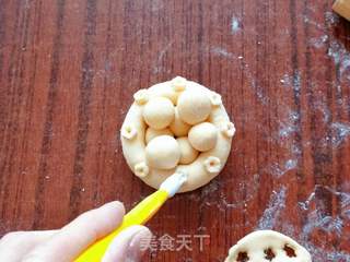 聚宝盆花样馒头的做法步骤:6