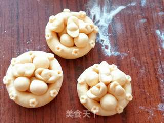 聚宝盆花样馒头的做法步骤:8