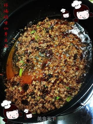 仙草阁私房菜(素食主义)--腊月十四先开胃麻婆豆腐的做法步骤:7