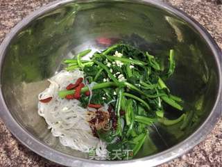 菠菜拌粉丝的做法步骤:6