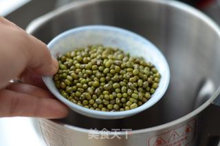 薏米木瓜花粉绿豆浆的做法步骤:4