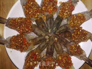 花开富贵虾的做法步骤:10