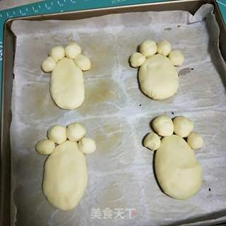 小脚丫面包的做法步骤:12
