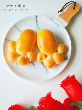 小脚丫面包的做法步骤:17