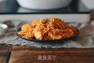 重磅年糕——泡面炒年糕的做法步骤:7