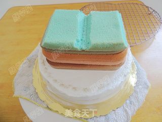 彩虹书形双层蛋糕的做法步骤:36