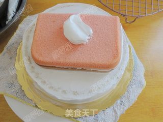 彩虹书形双层蛋糕的做法步骤:38