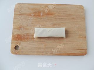 空炸豆沙春卷的做法步骤:7