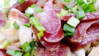 广式香肠焖口蘑──“鱼儿厨房”私房菜的做法步骤:11