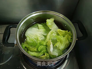 蚝油生菜的做法步骤:4