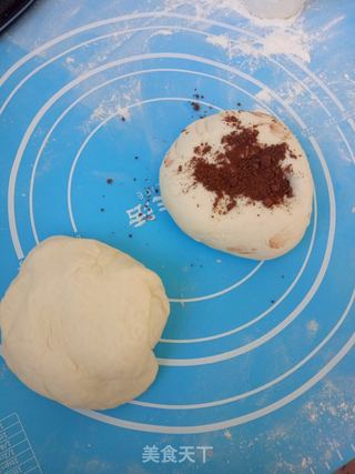双色豆沙包的做法步骤:6