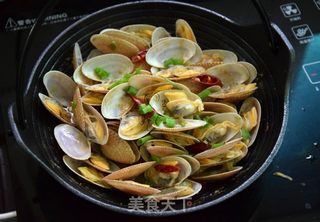 酱汁花蛤的做法步骤:8