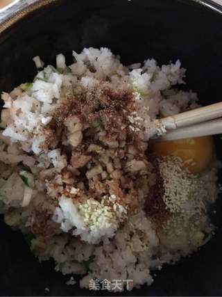 烤莲藕猪肉饼的做法步骤:5