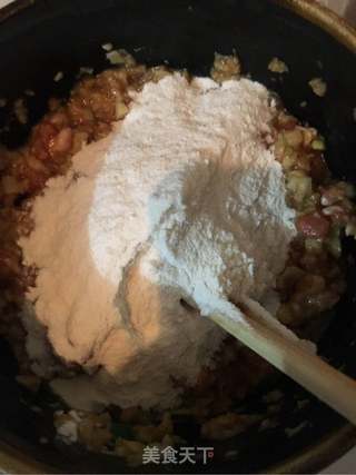 烤莲藕猪肉饼的做法步骤:7