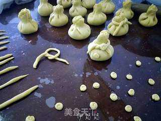 五福钱袋包的做法步骤:10