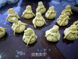 五福钱袋包的做法步骤:11