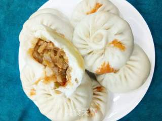 茄子包子的做法步骤:15