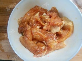 花菜肉片炖腐竹的做法步骤:6