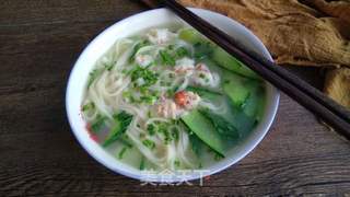 青瓜虾仁面的做法步骤:10