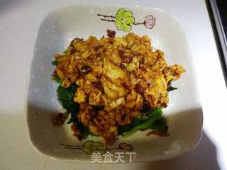 鸡蛋酱拌菠菜的做法步骤:12