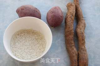 山药紫薯粥的做法步骤：1