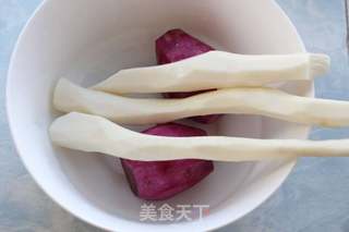 山药紫薯粥的做法步骤：2