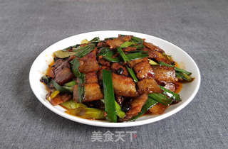 蒜苗回锅肉的做法步骤:9