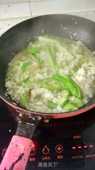 丝瓜焖饭的做法步骤：7
