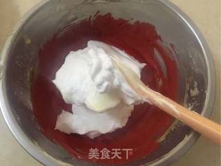 红丝绒戚风流心蛋糕的做法步骤：10