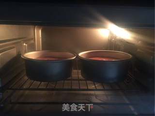 红丝绒戚风流心蛋糕的做法步骤:13
