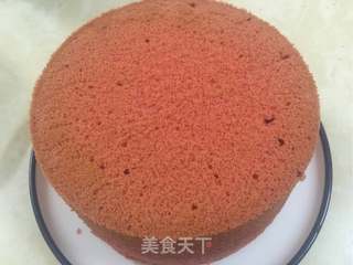 红丝绒戚风流心蛋糕的做法步骤:16