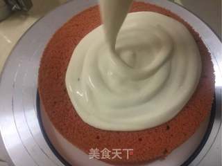 红丝绒戚风流心蛋糕的做法步骤:19