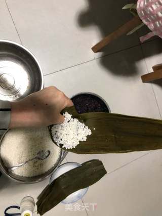 红豆粽子的做法步骤:5