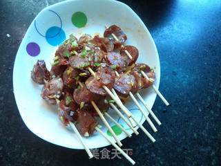 烤香肠---烤箱美食的做法步骤:3